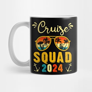 Family Trip Matching Group Travel Vintage Cruise Squad 2024 Mug